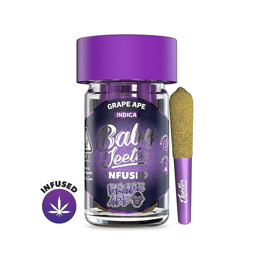Grape Ape • Baby Jeeter<br><i>5(0.5g) Infused Prerolls</i>